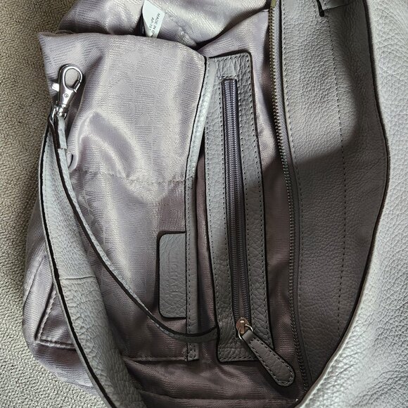 MICHAEL KORS LENA large pebble leather hobo lined light grey - Picture 3 of 15